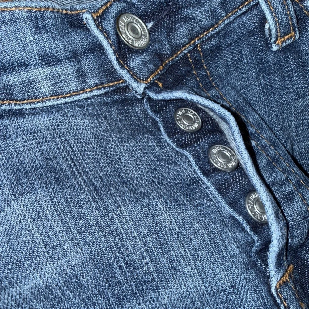 7 For All‎ Mankind Vintage Women's Boycut Stretch Low Rise Button Fly Jean Sz 30